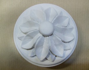 Rosace bois, blanc à l’échantillon